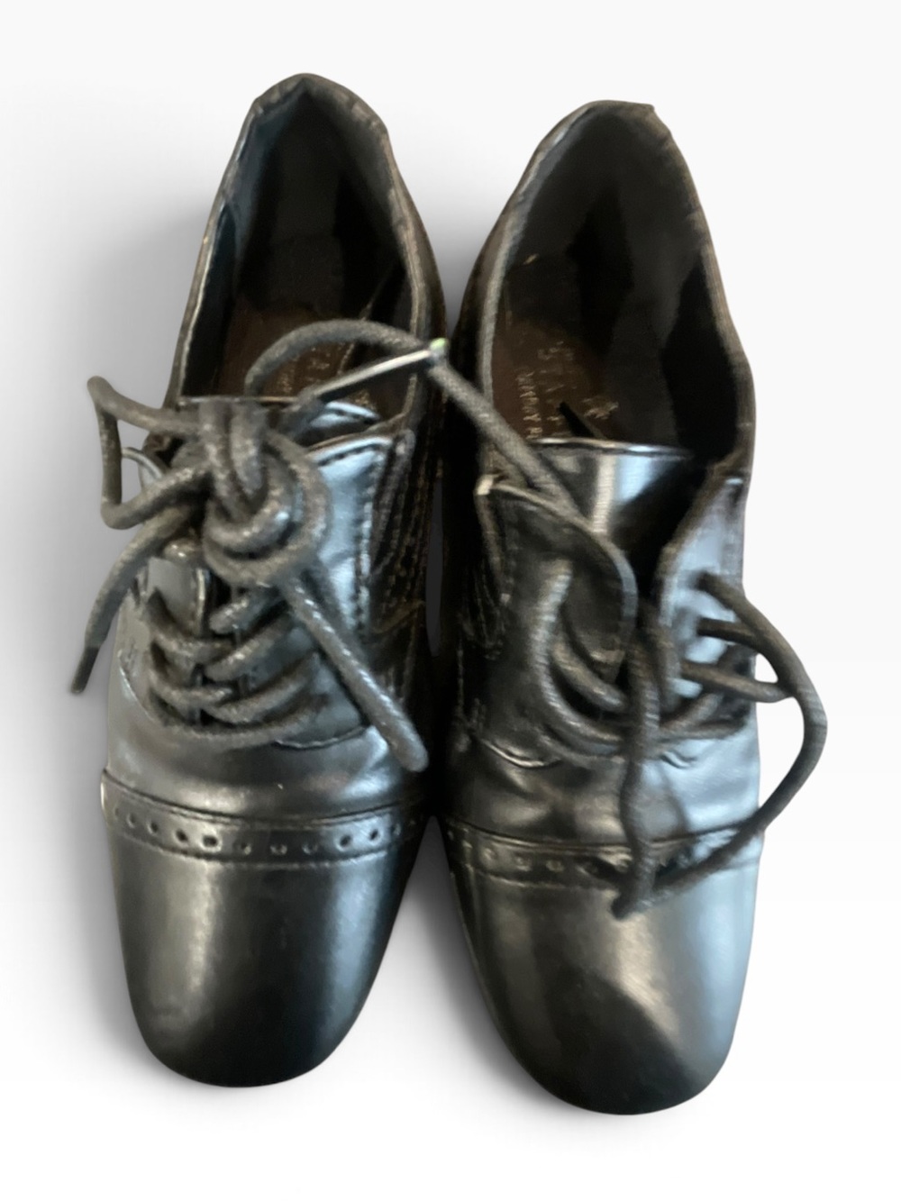 Boys Black Lace-Up Dress Shoe